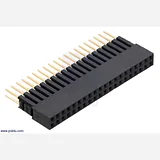 Stackable 0.100" Female Header with Extra 0.3" Spacer: 2x20-pin, Straight - Image 1