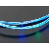 USB micro B Cable with LEDs - Blue and Green - 1 meter - Image 4