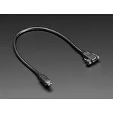 Panel Mount Extension USB Cable - Mini B Male to Mini B Female - Image 1
