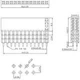 Stackable 0.100" Female Header with Extra 0.3" Spacer: 2x20-pin, Straight - Image 6