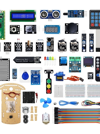 Elecrow Raspberry Pi Pico Advanced Kit with 32 Modules and 32 Projects Lessons