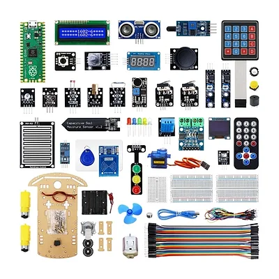 Elecrow Raspberry Pi Pico Advanced Kit with 32 Modules and 32 Projects Lessons