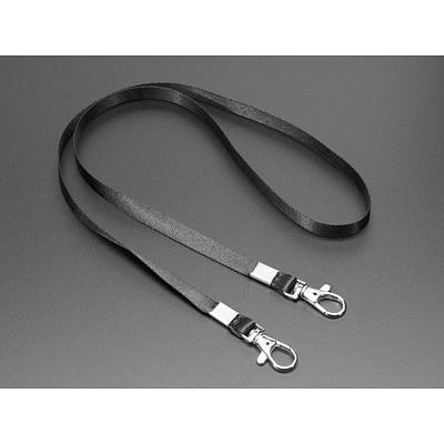 Double-Hook Lanyard in Adafruit Black