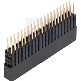 Stackable 0.100" Female Header with Extra 0.3" Spacer: 2x20-pin, Straight - Image 3