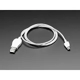 USB micro B Cable with LEDs - Blue and Green - 1 meter - Image 2