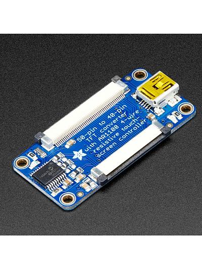 Adafruit TFT 50pin to 40pin + AR1100 Touchscreen Adapter