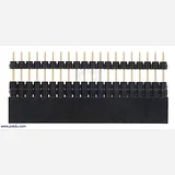 Stackable 0.100" Female Header with Extra 0.3" Spacer: 2x20-pin, Straight - Image 5
