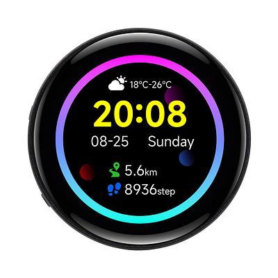 RP2350 1.43" Round AMOLED Display - 466x466, SPI, Accelerometer, Gyroscope, RTC