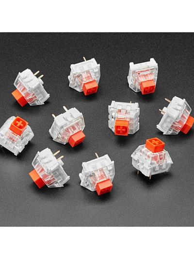 Kailh Mechanical Key Switches - Linear Red - 10 pack - Cherry MX Red Compatible