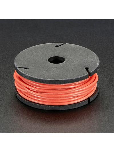 Silicone Cover Stranded-Core Wire - 25ft 26AWG - Red