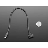 Panel Mount Extension USB Cable - Mini B Male to Mini B Female - Image 4