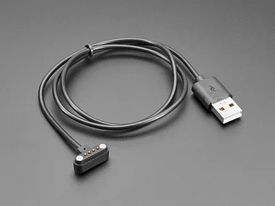Magnetic USB Charging Cable for 4 Pin 0.1" Magnetic Connector