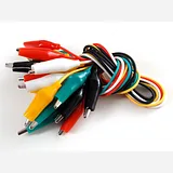 Large Alligator Clip Test Lead (set of 10) - Image 1