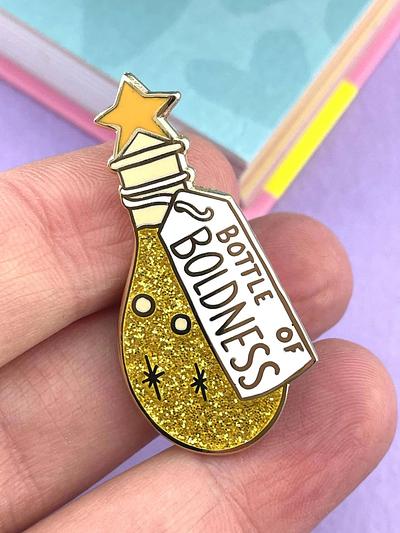 Bottle Of Boldness Lapel Pin