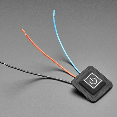 Square Silicone Button PWM Controller - 3 Wire - 3.6V to 12VDC