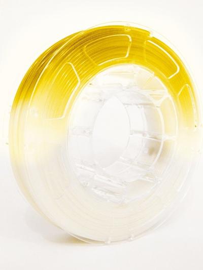 ABS Filament 1.75mm, 1Kg Roll - Temperature Change Yellow to White