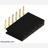 0.100 (2.54 mm) Female Header: 1x6-Pin, Right-Angle - Image 2
