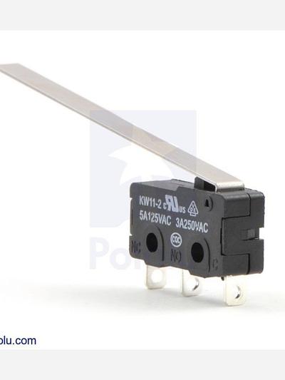 Snap-Action Switch with 50mm Lever: 3-Pin, SPDT, 5A