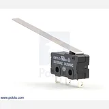Snap-Action Switch with 50mm Lever: 3-Pin, SPDT, 5A - Image 2