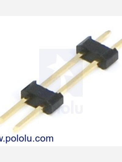 0.100 (2.54 mm) Extended Male Header: 1x2-Pin, 22.85 mm