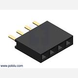 0.100 (2.54 mm) Female Header: 1x4-Pin, Straight - Image 2
