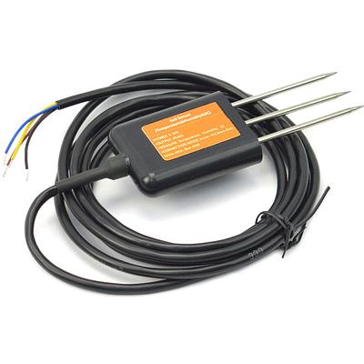 RS485 Soil Temperature, Moisture, and EC Sensor for Precision Irrigation and Climate Control in Greenhouses (IP68, 5-30V)