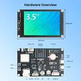 CrowPanel Advance 3.5"-HMI ESP32 AI Display for Meshtastic 480x320 Artificial Intelligent IPS Touch Screen with case - Image 1