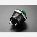 16mm Panel Mount Momentary Pushbutton - Green - Image 3