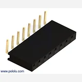 0.100 (2.54 mm) Female Header: 1x8-Pin, Right-Angle - Image 2