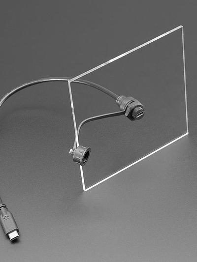 USB C Small Round Panel Mount Extension Cable