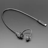 USB C Small Round Panel Mount Extension Cable - Image 2