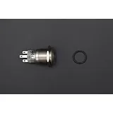 Metal illuminated pushbutton-Green Ring - Image 1