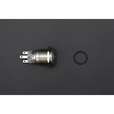 Metal illuminated pushbutton-Green Ring