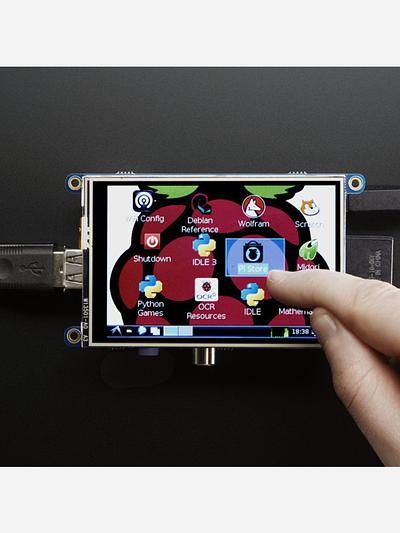 PiTFT - Assembled 480x320 3.5 TFT+Touchscreen for Raspberry Pi