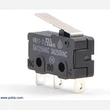 Snap-Action Switch with 16.7mm Lever: 3-Pin, SPDT, 5A - Image 1