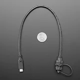 USB C Small Round Panel Mount Extension Cable - Image 5