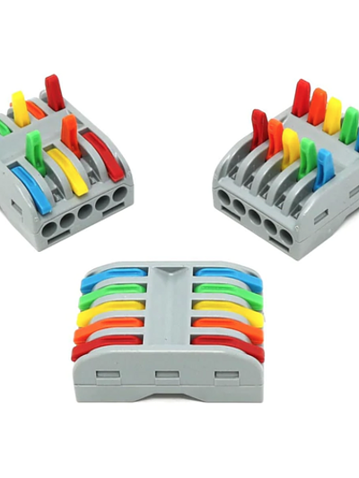 5-Way Fast Wire Connectors - Pack of 3