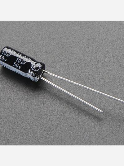10uF 50V Electrolytic Capacitors - Pack of 10