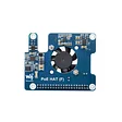 Power Over Ethernet HAT (F) For Raspberry Pi 5, High Power, Onboard Cooling Fan, With Metal Heatsink, Supports 802.3af/at network standard