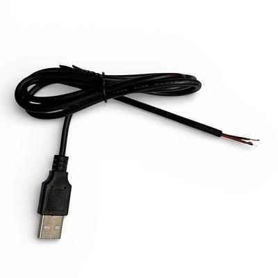 USB cable Male connector 22AWG 2A 1m 2Pin