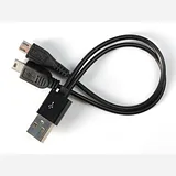 USB cable - 8 A to Mini B Charging and Micro B Data - Image 1