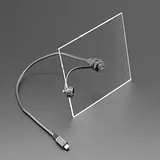 USB Micro B Small Round Panel Mount Extension USB Cable - Image 1