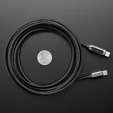 USB C to USB C Cable w/ 100W Watt Display - 2 meter Black Woven - Image 5