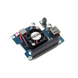 Power Over Ethernet HAT (F) For Raspberry Pi 5, High Power, Onboard Cooling Fan, With Metal Heatsink, Supports 802.3af/at network standard - Image 2
