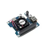 Power Over Ethernet HAT (F) For Raspberry Pi 5, High Power, Onboard Cooling Fan, With Metal Heatsink, Supports 802.3af/at network standard - Image 2
