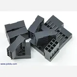 0.1 (2.54mm) Crimp Connector Housing: 2x4-Pin 10-Pack - Image 2