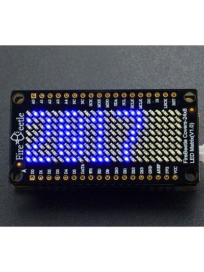 FireBeetle Covers-24x8 LED Matrix (Blue)