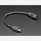 MicroUSB Plug to 5.5/2.1mm DC Barrel Jack Adapter - Image 1