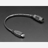 MicroUSB Plug to 5.5/2.1mm DC Barrel Jack Adapter - Image 1
