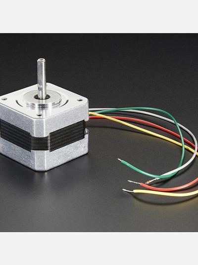 Stepper motor - NEMA-17 size - 200 steps/rev, 12V 350mA